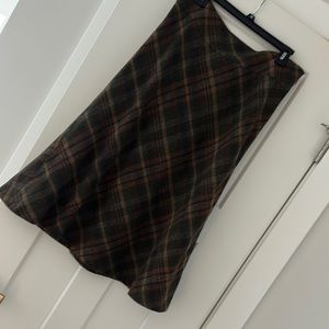 Chaps Vintage Plaid A-Line Skirt